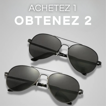 Payez 1 Prenez 2 | Lunettes de soleil Aviator - Livraison Gratuite