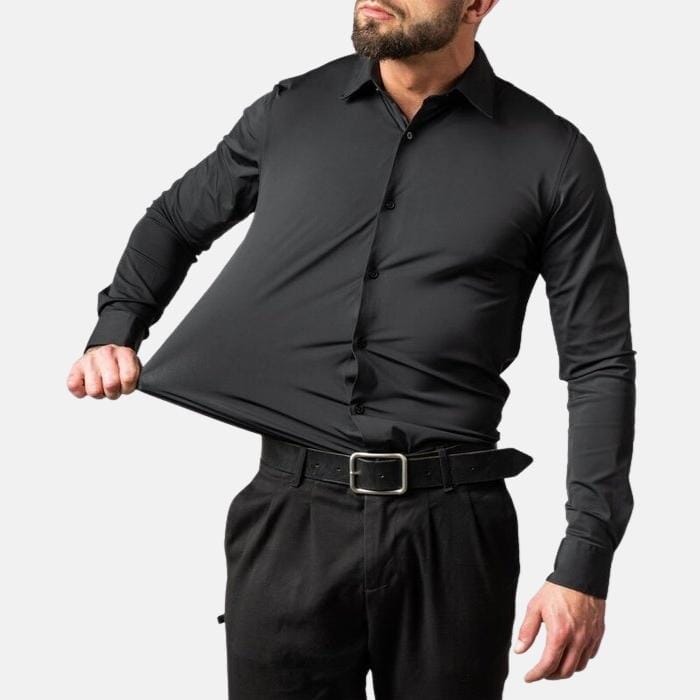 Chemise Sociale Unie Confort Anti-Rides